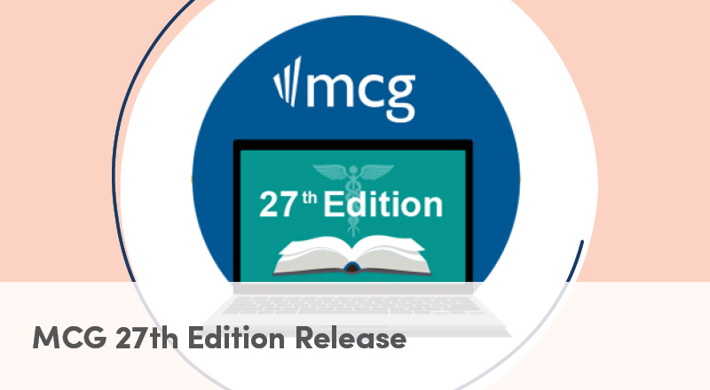 MCG 27th Edition Release
